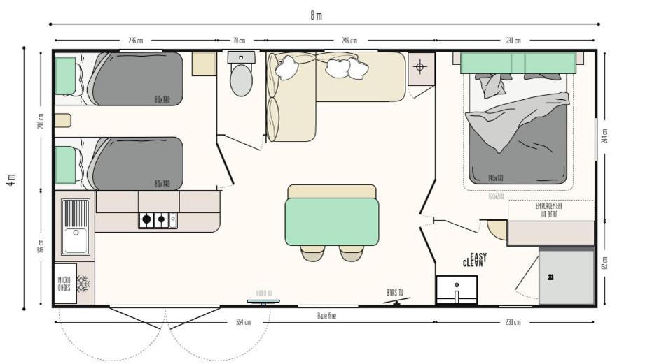 Camping Oaki Mesnard-la-Barotière Kamer foto