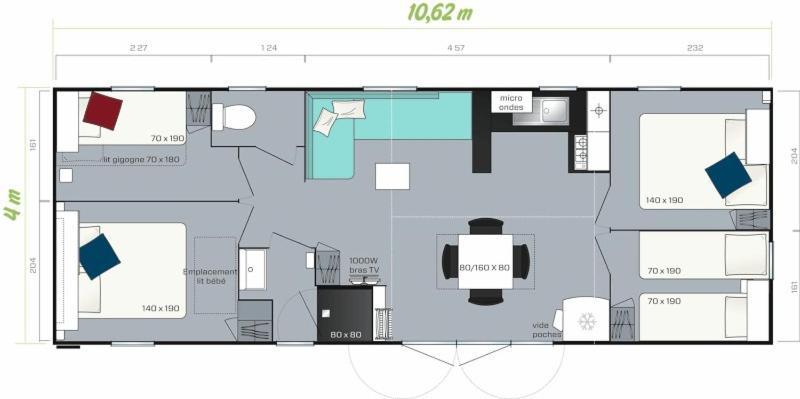 Camping Oaki Mesnard-la-Barotière Kamer foto